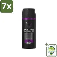 Axe 7 x - Deodorant Bodyspray - 48hrs Fresh - Excite - 150 ml - Grootverpakking - Deodorant - Deodorant Spray - 48 Uur Fris - Kokosnoot Geur - Zwarte Peper Geur