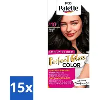 Schwarzkopf Poly Palette - Haarverf - Glossy Zwart 110 - 115ml - Bulkverpakking - 15 stuks