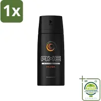 Axe 1 x - Deodorant Bodyspray - Musk - 150 ml - Mannen Deodorant - Musk Geur - Deodorant Bodyspray - Langdurige Frisheid - Deodorant