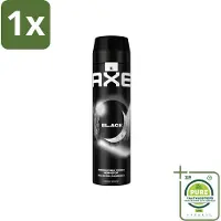 Axe 1 x XL - Deodorant Bodyspray - 48hrs Fresh - Black - Frozen Pear & Cedarwood - 200 ml - Deodorant - - Black - 48 Uur - Bevroren Peer