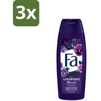 Fa - Luxurious Moments - Douchecrème - Roze Viooltjes - 250 ml - Bulkverpakking - 3 stuks