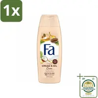 Fa 1 x - Cream & Oil Cacao - Douchecrème - Cacaoboter Met Kokosolie - 250 ml- Douchecrème - Cacaoboter - Kokosolie - Huid Verzorging - Hydratatie