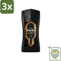 Axe 3 x X Magnum - Douchegel - Gold Caramel Billionaire - 250 ml - Grootverpakking - Douchegel - Lichaam - Gezicht - Haar - Chocolade