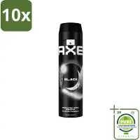 Axe 10 x XL - Deodorant Bodyspray - 48hrs Fresh - Black - Frozen Pear & Cedarwood - 200 ml - Grootverpakking - Deodorant - - Black - 48 Uur - Bevroren Peer