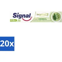 Signal - Integral & Actions - Tandpasta - Natuurlijke Kruiden - Gerecyclede Verpakking - 75 ml - Bulkverpakking - 20 stuks