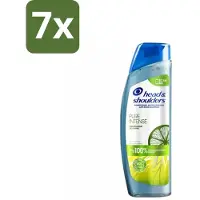 Head & shoulders 7 x - Anti-Roos Shampoo - Pure Intense - Oil Control - 250 ml - Roosvrij Haar - Oliecontrole - Schone Hoofdhuid - Vet Haar - Anti-roos Shampoo