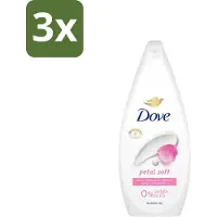Dove 3 x Petal Soft - Douchegel - Sulfaatvrij - 250 ml - Douchegele - Zachte Reiniging - Hydratatie - Bloemige Geur - Sulfaatvrije