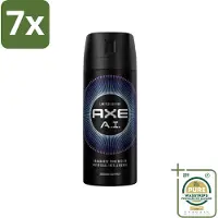Axe 7 x - Limited Edition - Deodorant Bodyspray - A.I. - 150 ml - Grootverpakking - A.I. Bodyspray - Deodorant Bodyspray - Geur - Geurbestrijding - Bergamot