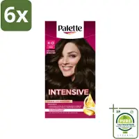 Palette Intensive Oil-Care Color Haarkleuring 800 Donkerbruin - Voordeelverpakking - 6 stuks - Haarverf - Donkerbruin