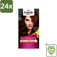 Palette Poly - Haarverf - Mokka Bruin 850 - 115ml - Voordeelverpakking - 24 stuks - Haarverf - Bruine haarverf