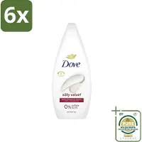 Dove Silky Velvet - Douchegel - Sulfaatvrij - 250 ml - Voordeelverpakking - 6 stuks - Silky Velvet - Zijdezachte huid