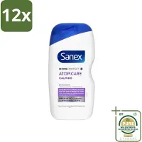 Sanex - BiomeProtect Dermo - Douchecrème - Reactieve Huid - 400 ml - Voordeelverpakking - 12 stuks - Gevoelige huid - Reactieve huid