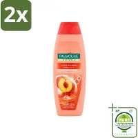 Palmolive - Naturals - 2in1 Shampoo - Perzik - Hydra Balance - 350 ml - Voordeelverpakking - 2 stuks - 2-in-1 shampoo - Perzik shampoo
