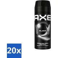 Axe - Deodorant Bodyspray - 48hrs Fresh - Black - Frozen Pear & Cedarwoord - 150 ml - Bulkverpakking - 20 stuks
