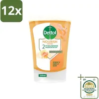 Dettol No-Touch Handzeep Refill Extra Care Honey & Sheabutter 250 ml - Voordeelverpakking - 12 stuks - No-Touch - Honing
