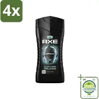 Axe - 3-in-1 Douchegel - Apollo - Sage & Cedarwoord - 12hrs Long Lasting Scent - 250 ml - Voordeelverpakking - 4 stuks - Douchegel - Apollo