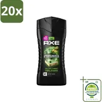 Axe 20 x - 3-in-1 Douchegel - Wild Mojito & Cedarwood - 12hrs Long Lasting Scent - 250 ml - Grootverpakking - Douchegel - Deodorant - - Wild Mojito - Cedarwood