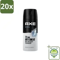 Axe 20 x - Deodorant Spray - 72hrs Anti Sweat - Ice Chill - 150 ml - Grootverpakking - Deodorant - Anti-transpirant - - Ice Chill - 72 Uur