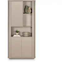 Bommel Wonen Wandkast Monaco - 100 cm - Grijsbeige - 3 deuren, 3 vakken