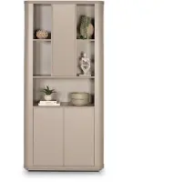 Bommel Wonen Wandkast Monaco - 100 cm - Grijsbeige - 3 deuren, 5 vakken