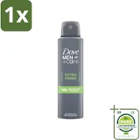 Dove 1 x Men+Care - Extra Fresh - Deospray - Anti-Transpirant - 150 ml - Deodorant - Antitranspirant - Men+Care - Extra Fresh - Alcoholvrij