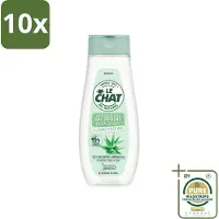 Le Chat 10 x - Douchegel - PH Neutraal - Met Extract Van Aloë Vera - Verfrissend - 300 ml - Grootverpakking - Douchegel Aloë Vera - Frisheid Huid - PH Neutraal - Huidverzorging - Dagelijks Gebruik