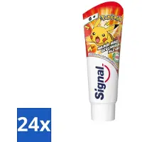 Signal - Pokémon - Tandpasta - Milde Munt Smaak - Anti-Tandsteen - Kinder 6+ Jaar - 75 ml - Voordeelverpakking - 24 stuks