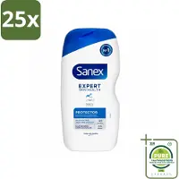Sanex 25 x Douchecrème Expert Skin Health Protector 400 ml - Grootverpakking - - Douchecrème - Huidverzorging - Beschermende Douchegel - Hydratatie