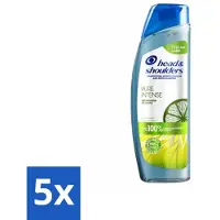 Head & shoulders 5 x - Anti-Roos Shampoo - Pure Intense - Oil Control - 250 ml - Roosvrij Haar - Oliecontrole - Schone Hoofdhuid - Vet Haar - Anti-roos Shampoo