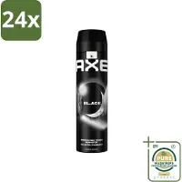 Axe XL - Deodorant Bodyspray - 48hrs Fresh - Black - Frozen Pear & Cedarwood - 200 ml - Voordeelverpakking - 24 stuks - Black - 48 uur