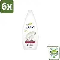 Dove Silky Velvet - Douchegel - Sulfaatvrij - 250 ml - Voordeelverpakking - 6 stuks - Douchegel -