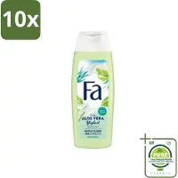 Fa 10 x - Douchegel - Yoghurt & Aloe Vera - 250 ml - Grootverpakking - Douchegel - Yoghurt - Aloe Vera - Verzorgende Douchegel - Hydraterende Douchegel