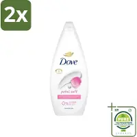 Dove Petal Soft - Douchegel - Sulfaatvrij - 250 ml - Voordeelverpakking - 2 stuks - - Douchegel