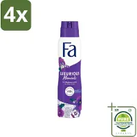 Fa Deodorant Spray Luxurious Viola 150 ml - Voordeelverpakking - 4 stuks - Deodorant - Roze Viooltjes