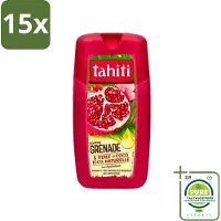 Tahiti 15 x - Douchegel - Granaatappel & Kokosolie - Hydraterend - 250 ml - Grootverpakking - Douchegel - Granaatappel - Kokosolie - Hydraterend - Verzorgend