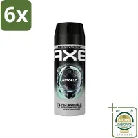 Axe - Deodorant Spray - 72hrs Anti Sweat - Apollo - 150 ml - Voordeelverpakking - 6 stuks - Apollo - 72 uur bescherming