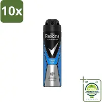 Rexona 10 x Men - Deodorant Spray - Motion Sense - Cobalt Dry - Anti-Transpirant & Perspirant - 150ml - Grootverpakking - Anti-transpirant - Deodorant - Mannen - Frisse Geur - Langdurige Bescherming