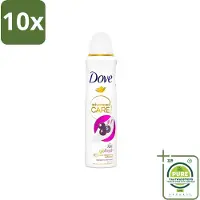 Dove 10 x - Deospray - Acai Bes & Waterlelie - 150 ml - Grootverpakking - Go Fresh - Acai Bes - Waterlelie - Deodorant - Antitranspirant