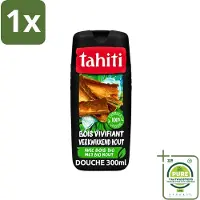 Tahiti 1 x - Douchegel - Verkwikkend Bio Hout - 100% Vegan - 300 ml - Douchegel - Houtgeur - Verfrissend - Hydraterend - Ginseng