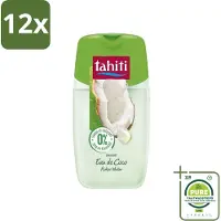 Tahiti - Douchegel - Kokos Water - 0% Kleurstof - 250 ml - Voordeelverpakking - 12 stuks - Douchegel - Kokos