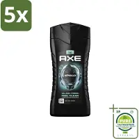 Axe 5 x - 3-in-1 Douchegel - Apollo - Sage & Cedarwoord - 12hrs Long Lasting Scent - 250 ml - Grootverpakking - Douchegel - Apollo - Salie - Cederhout - 3-in-1