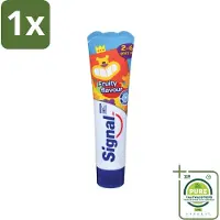 Signal 1 x Kinderen - Tandpasta - Fruit Smaak - Voor Kinder Tussen 2-6 Jaar - 50 ml - Tandpasta Voor Kinderen - Kinder Tandpasta - - Fruit Smaak - Fluoride Tandpasta