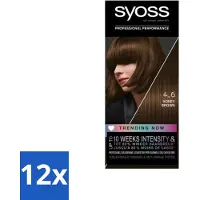 Syoss - Haarverf - 4-6 Honey Brown - 1 Haarkleuring - Voordeelverpakking - 12 stuks