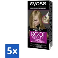 Syoss - Haarverf - Root Touch-up - BR1 Middenblond - 1 Haarkleuring - Bulkverpakking - 5 stuks