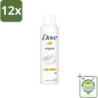 Dove Original - Deospray - Anti-Transpirant - 150 ml - Voordeelverpakking - 12 stuks - Deodorant -