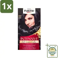 Palette 1 x Poly - Haarverf - Blauw Zwart 909 - 115ml- Haarverf - Blauw Zwart - Haarkleur - Langdurige Kleur - Grijsdekking