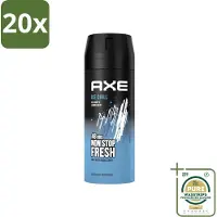 Axe 20 x - Deodorant Bodyspray - 48hrs Fresh - Ice Chill - Iced Mint & Lemon - 150 ml - Grootverpakking - 48 Uur Bescherming - Lichaamsgeur - Deodorant - Frisheid - Bevroren Munt
