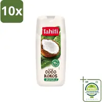 Tahiti 10 x - Douchegel - Biologische Kokos - 100% Vegan - 300 ml - Grootverpakking - Douchegel - Kokos - Biologisch - Hydratatie - Verzorging