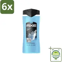 Axe XL - 3-in-1 Douchegel - Ice Chill - Icy Menthol - Insta Cool - 400 ml - Voordeelverpakking - 6 stuks - Douchegel -