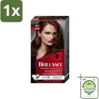 Schwarzkopf 1 x Vital - Haarverf - Brillance - 862 Natuurlijk bruin - 60 ml - Haarverf - Permanente Haarkleuring - Bruin Haar - Grijsdekking - Glans